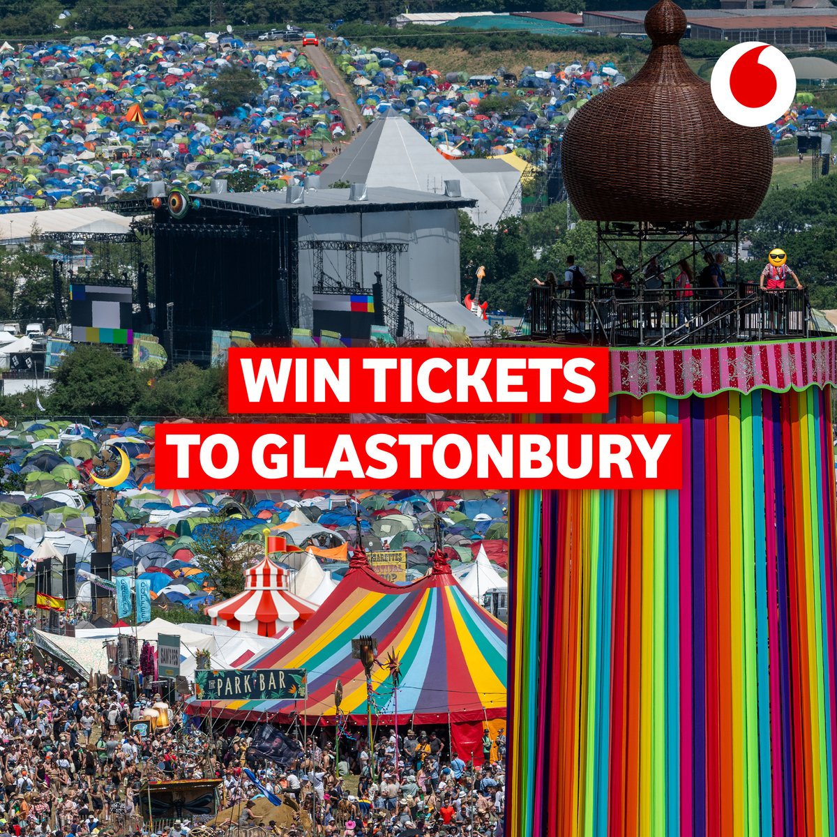 📣 Win 2 tickets to @Glastonbury 2024 📣 Who wants to join us this summer? 🤩 To enter just tell us in the comments how many emojis you can spot hiding in the festival pic👇 Ts&Cs: vodafone.uk/WinGlasto24