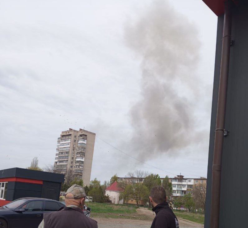 Explosions rang out in the temporarily occupied Berdyansk