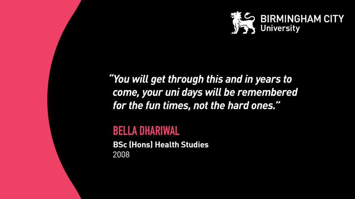 Here's some #MondayMotivation from Health Studies alumna, Bella! 🎓 #IAMBCU #WordsOfWisdom