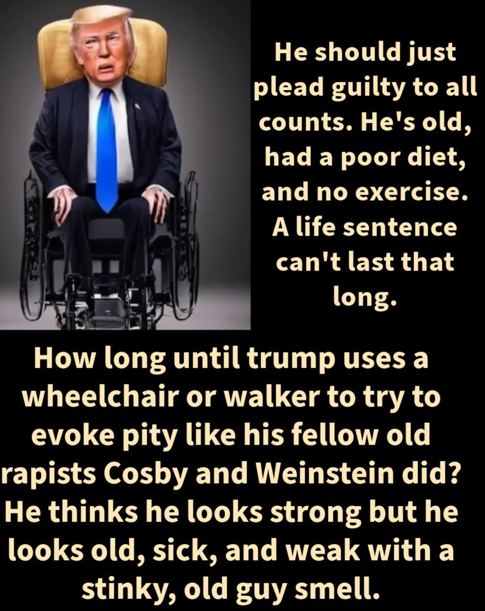 Happy first day of trump's first criminal trial to those who celebrate! #TrumpIsNotFitToBePresident #TrumpIsNotWell #IsntItPastYourJailTime #TrumpIsARapist #TrumpIsALaughingStock #TraitorTrump #DementiaDonIsSick #DementiaDon