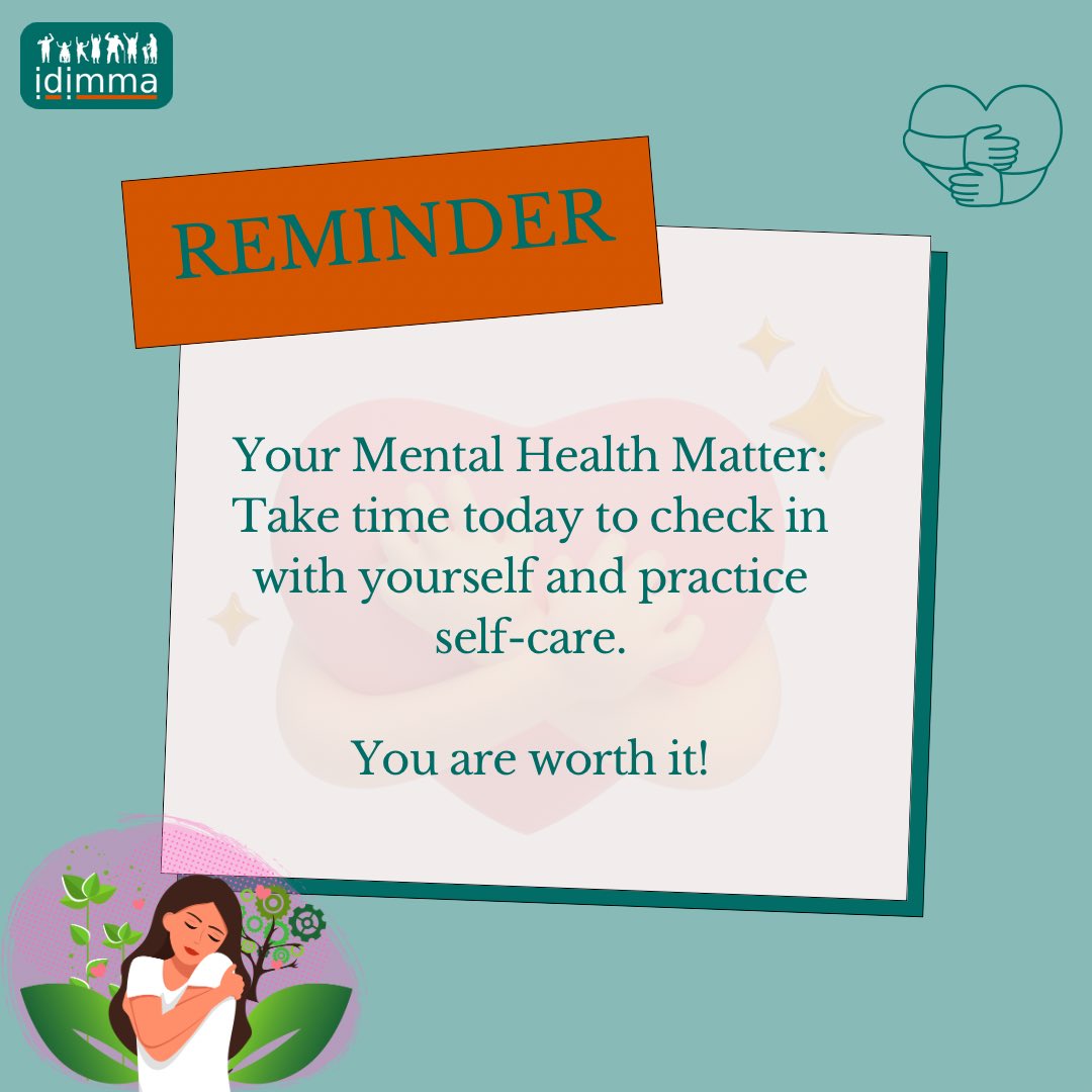 Your mental health matters. Take time to care for yourself. You are important✌️✨

#MentalHealthMatters 
#SelfCare 
#YouAreNotAlone 
#PrioritizeYourself