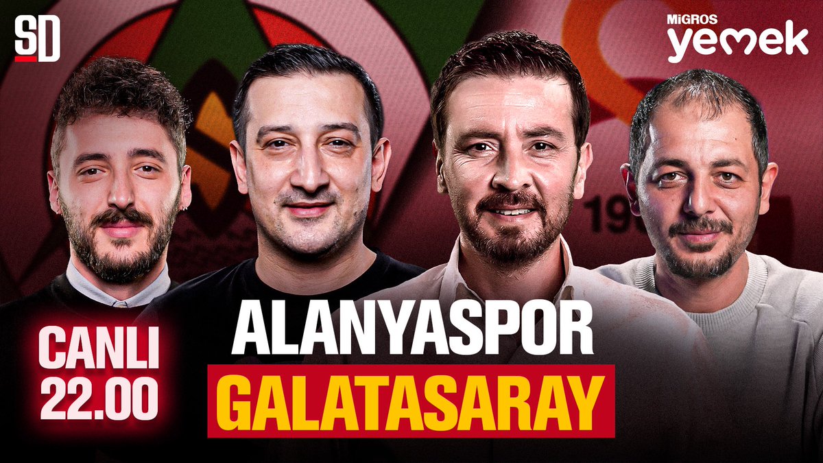🟠 Alanyaspor - Galatasaray 🔴 🔥 Bitiş düdüğüyle birlikte canlı yayındayız! 🎙️ @berkaytokgozz, @serhatakin81, @ersinduzen, @hikmetpinarbas 📺 ytbe.one/x7ne-6y9OFQ
