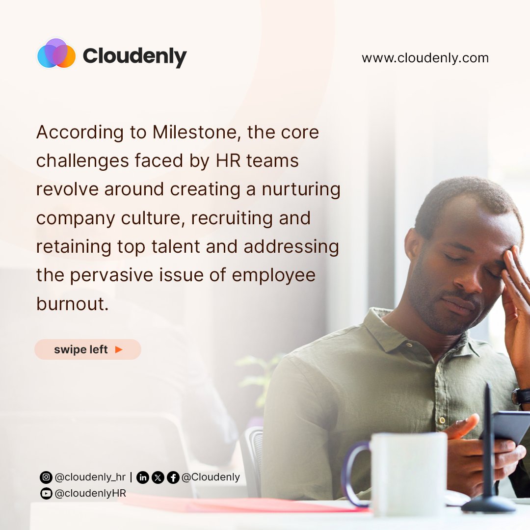 cloudenly's tweet photo. Challenges abound when handling the human resources arm of any organization. 

Do you face same challenges above in your organization? What steps have you taken to handle them? 

Share with us in the comments!

#hr #hrchallenges #companyculture #BusinessSuccess https://t.co/ReUsMuqByW