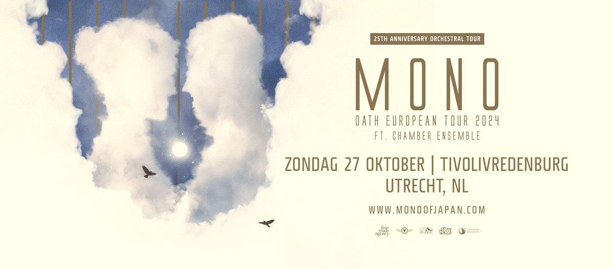 Japanse instrumentale rockband MONO (@monoofjapan) komt op 27 oktober naar Utrecht om hun 25-jarig jubileum te vieren, inclusief compleet orkest! De ticketverkoop start vrijdag om 10:00 uur via: tiv.re/mono25thannive…