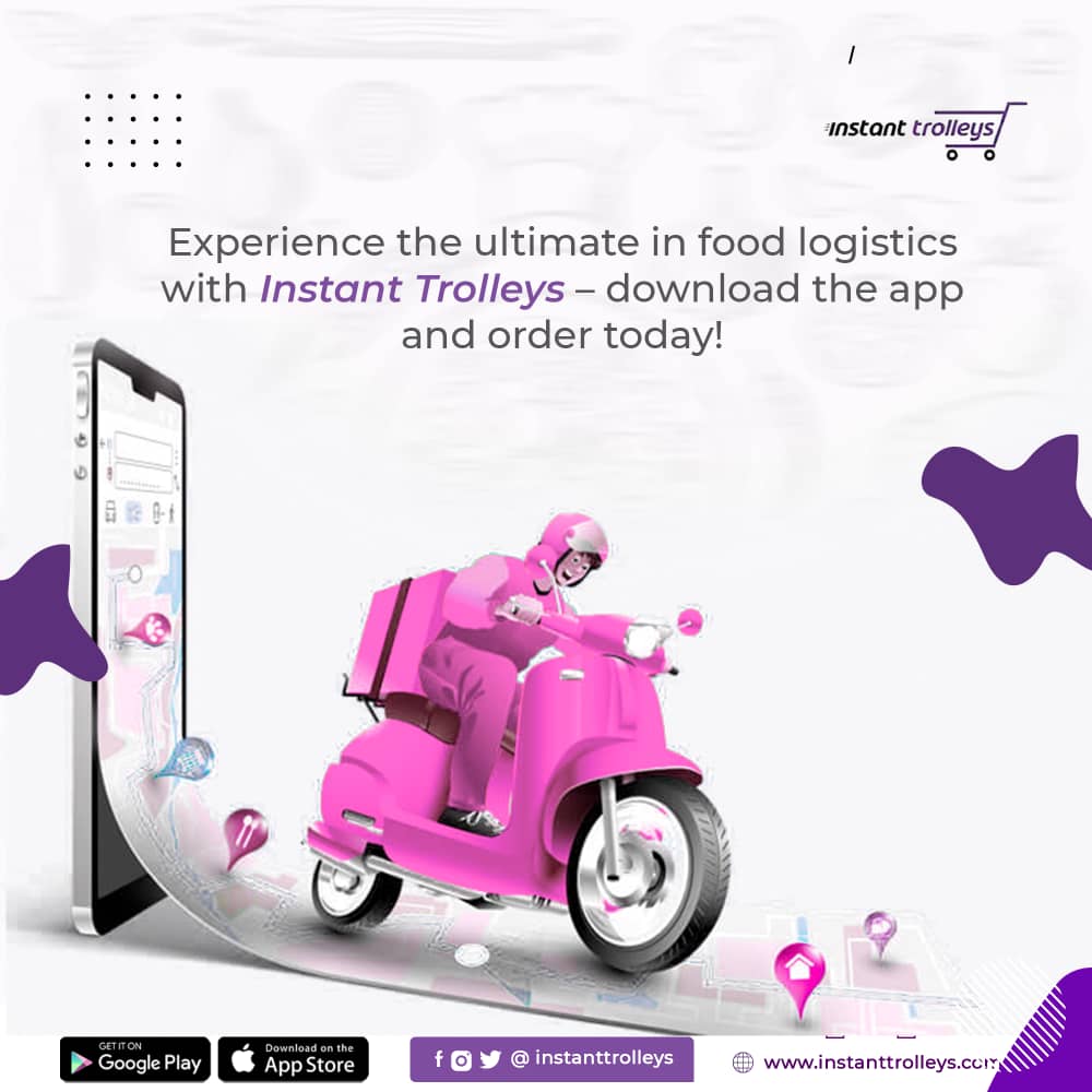 Experience the ultimate in food logistics with Instant Trolleys - download the app app and order today!
#UseInstantTrolleys
#WednesdayVibes
#FoodGroceryLogistics
Davido Chioma #Dollar Tens Justin Bieber