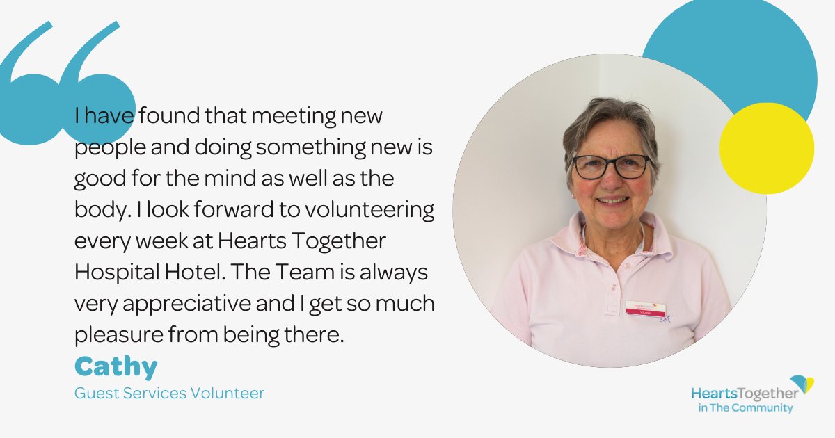 🌟Volunteer at Hearts Together! 🌟 We love this feedback from our lovely volunteer Cathy! Do you have extra time on your hands, are you looking to make a difference ? Why not join the Hearts Together Community! Email: volunteering@heartstogether.org.uk #plymouthvolunteers