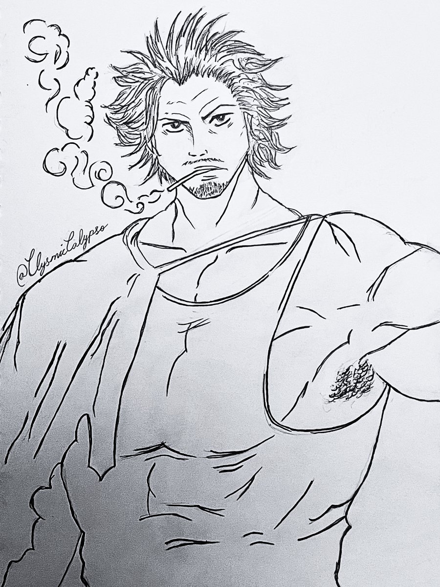 Drew the loml Yami Sukehiro this morning, hope everyone has a blessed day! #BlackClover #Blackcloverfanart