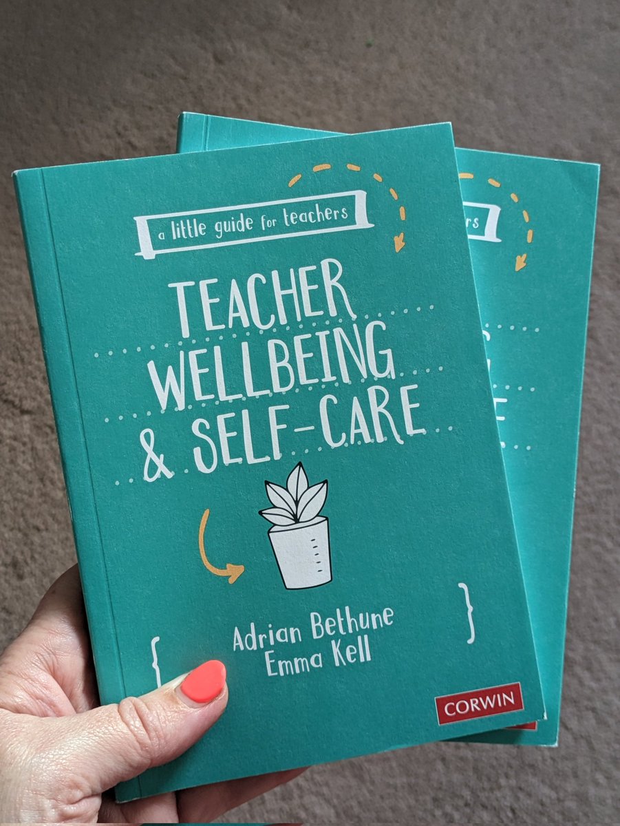 Precious copies of this invaluable teacher wellbeing book by @thosethatcan & @AdrianBethune winging their way to 2 of our @APLPteach students for sharing their Alternative Placements experiences with us 💚 #wellbeing #teachered #teachertwitter