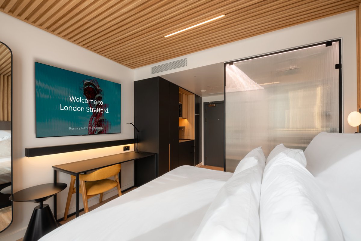Today we've announced the launch of two key new hotels that are set to open in the coming weeks, YOTEL Geneva Lake and YOTELPAD London Stratford. We're thrilled to be introducing the YOTELPAD brand to Europe this summer! Click here to find out more - bit.ly/3Q2fKm6