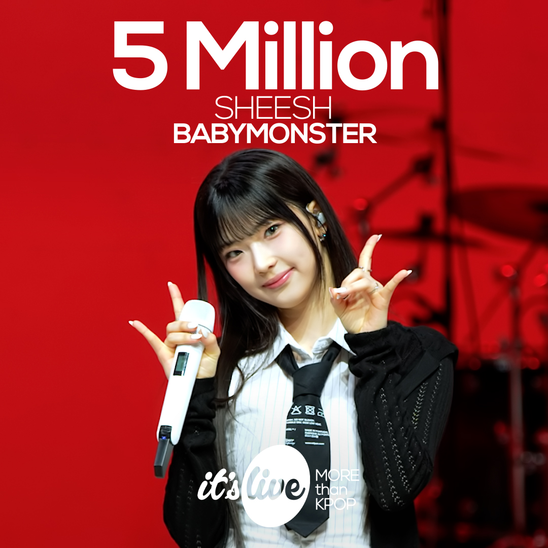 itsLIVEofficial's tweet photo. 🎵BABYMONSTER "SHEESH"
https://t.co/0lsw78qtyh

베이비몬스터의 "SHEESH" 500만뷰 돌파🥳
BABYMONSTER "SHEESH" Over 5 Million Views🎉

#itsLive #BABYMONSTER #SHEESH #루카 #파리타 #아사 #아현 #라미 #로라 #치키타 #BABYMONS7ER #밴드 #KPOP #잇츠라이브 https://t.co/7xt8e0TQli