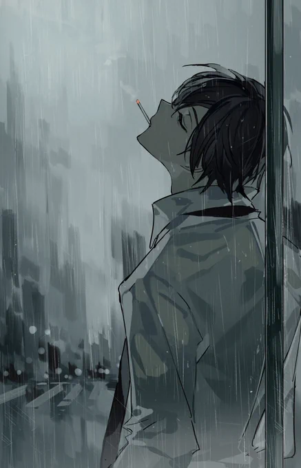 读了朋友白蒼新文后脑子里出现的画面(。)I love it when the skies can't sleep 