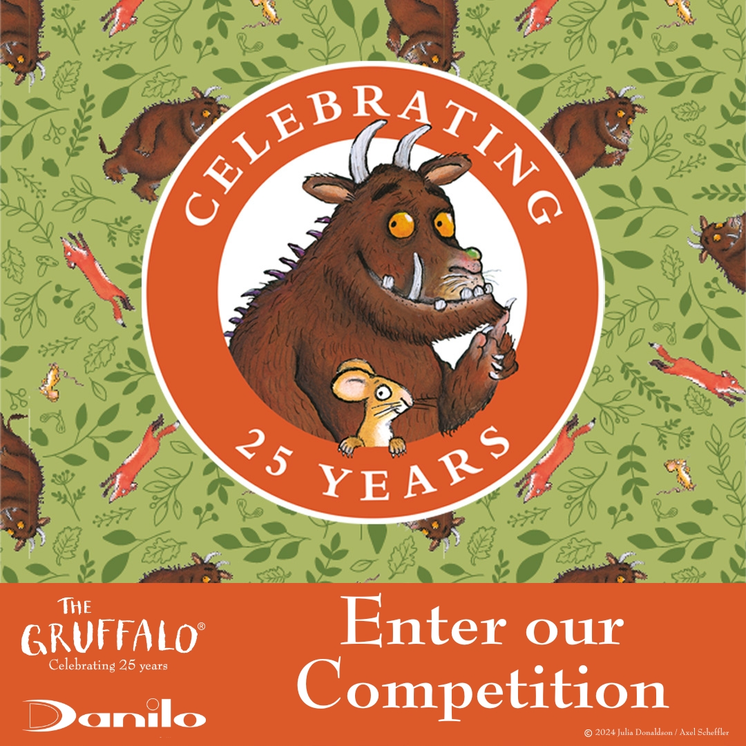 Celebrate #TheGruffalo's 25th and #TheGruffalosChild's 20th anniversary with us! Enter our #competition for a chance to #win 1 of 3 themed bundles Like & Tag a friend who loves @TheRealGruffalo Comp ends 21/04/24 t.ly/TermsAndCondit…🌟 #TheGruffalo25 #TheGruffalosChild20 📖