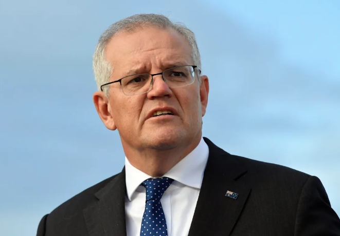This is Scott Morrison our laziest, most corrupt & most incompetent PM. A woman was raped in the office of one of his ministers & he tried to cover it up. Despite this, our media, including the taxpayer-funded #abcnews campaigned to keep him in office. #auspol #lehrmann