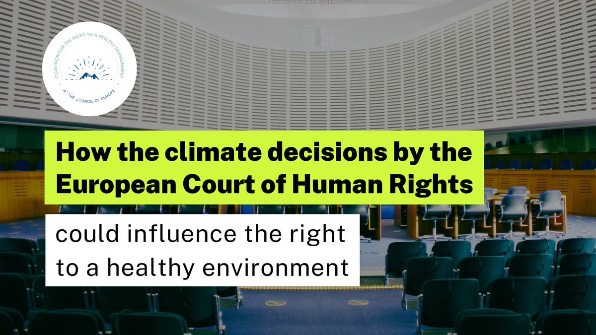 A turning point for #ClimateJustice! The @ECHR_CEDH delivered decisions on 3 #ClimateCases brought by 🇨🇭@KlimaSeniorin, 🇵🇹@Y4CJ_, & 🇫🇷MP @DamienCAREME. This has the potential to influence all environmental & climate matters, including the right to a #HealthyEnvironmentForAll.🧵