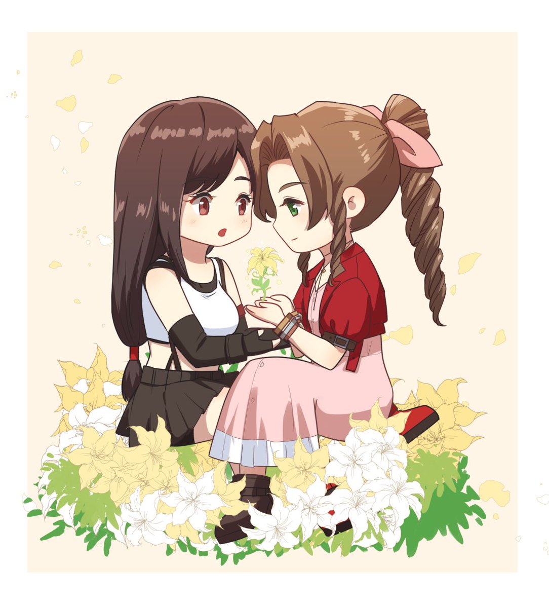 chain247's tweet image. #FF7Rebirth #TifaLockhart #Aerith 
没想到今年第一对有创作欲望的cp是TA😉