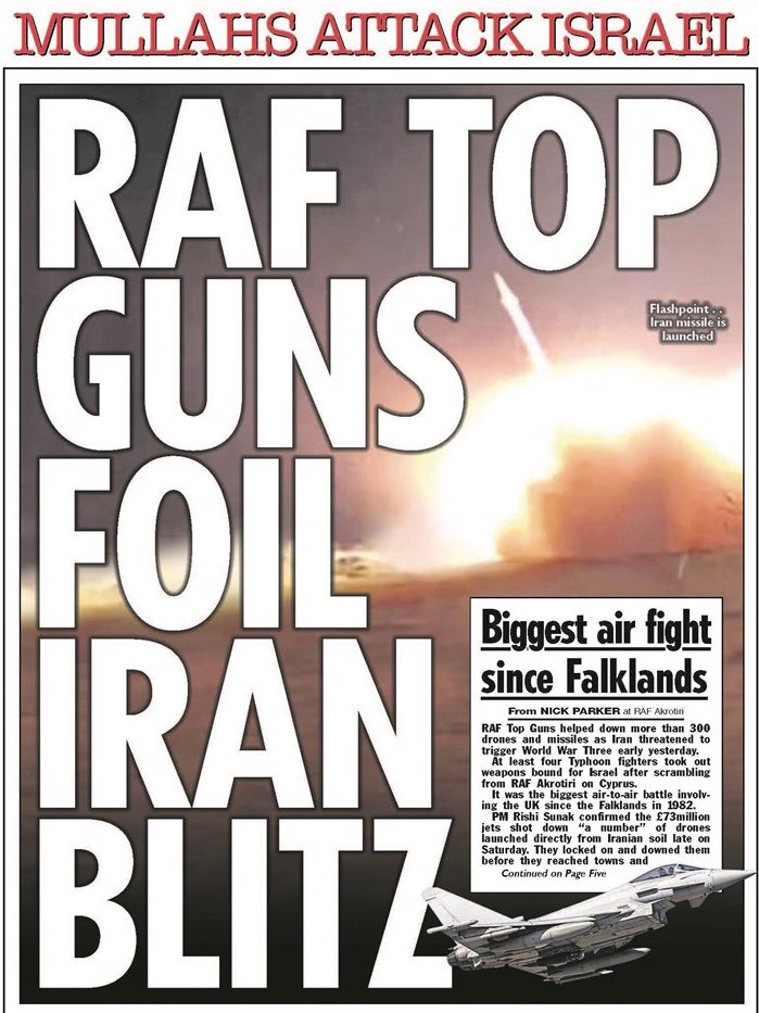 Sunak needs this hysterical stuff. I thought the RAF were involved in the region to protect international shipping from attacks from Yemen, but that’s old news. #ToriesUnfitToGovern