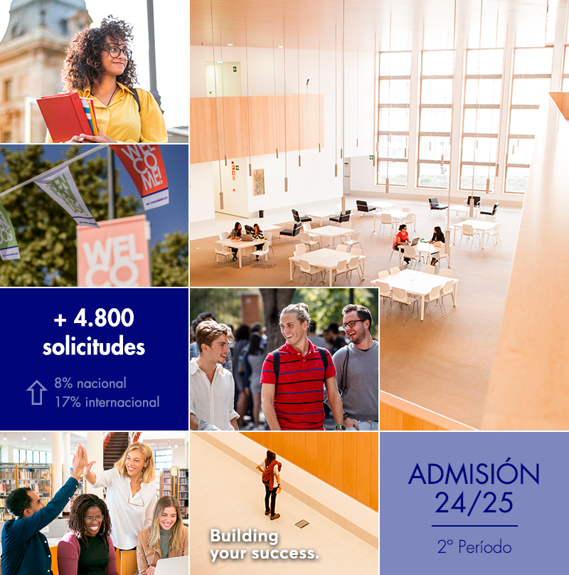 master_uc3m's tweet photo. ¡Gracias por elegir #MasterUC3M!
✅ Al cierre del 2º periodo de admisión, el Centro de Postgrado ha recibido más de 4.800 solicitudes para cursar alguno de nuestros 🎓 Másteres Universitarios en el curso 2024/25. Esto supone un incremento del ⬆ 8% en la demanda nacional y de un ⬆ 17% en la internacional con respecto al curso pasado, con una notable subida de estudiantes europeos.
Estamos trabajando para poder adjudicar las plazas a la mayor brevedad. Gracias a todos los que lo hacéis posible, y a ti, estudiante, por elegir la @uc3m.
🎊¡Bienvenidos!🎊
📢 Abierto 3º periodo de #Admision, no te quedes sin tu plaza 👉 https://t.co/IlMkvFVNuc
#Admision2024 #datos #postgrado #masteruniversitario #Master #estudiosmaster #vanguardia #talento #uc3m