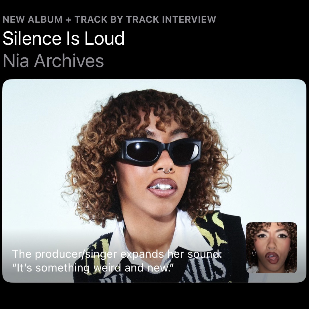 track by track interview with @AppleMusic 🤓 listen - niaarchives.lnk.to/SilenceIsLoudA…