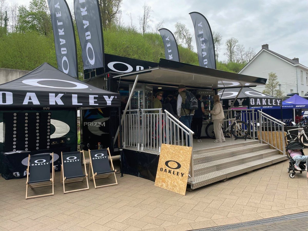 gorillauk's tweet photo. What a weekend for cycling! 🚲 

Down in beautiful Limburg, Netherlands, the Gorilla UK team brought the @Oakley promotional trailer to the 58th edition of the #AmstelGoldRace where its fun yet modern turned heads at the events retail village.

Check it out  👇

#BeWhoYouAre https://t.co/WOCuRuFNjE