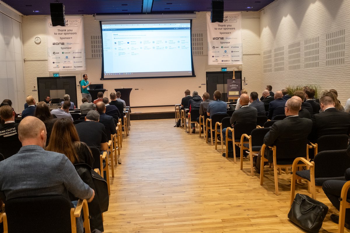 DirectionsEMEA's tweet photo. 🚀Copilot, Copilot, Copilot!
Full house in all the Copilot sessions last week at Days of Knowlegde Nordic!
Check all the pictures in community portal: https://t.co/oEcEBfOheY
#DaysofKnowledgeNordic #DOKNordic #MSDYN365 #msdyn365bc #businesscentral #Copilot https://t.co/30oIuvlTCW
