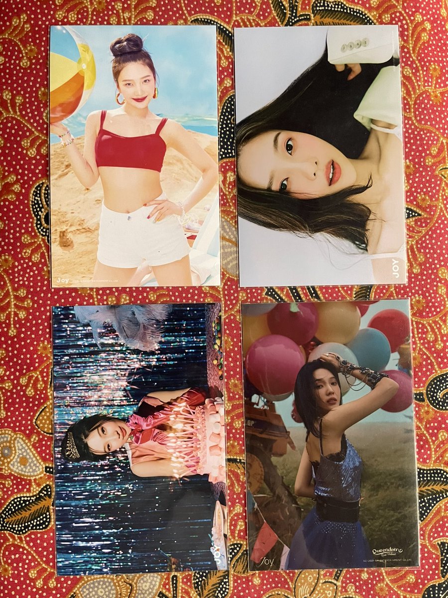 celesmachoo's tweet photo. Joy 4x6 cards from multiple eras.

Each piece costs php300.

🏷️ wts lfb red velvet joy ph usa kr id jp thai 양도 https://t.co/XVihdYuEix