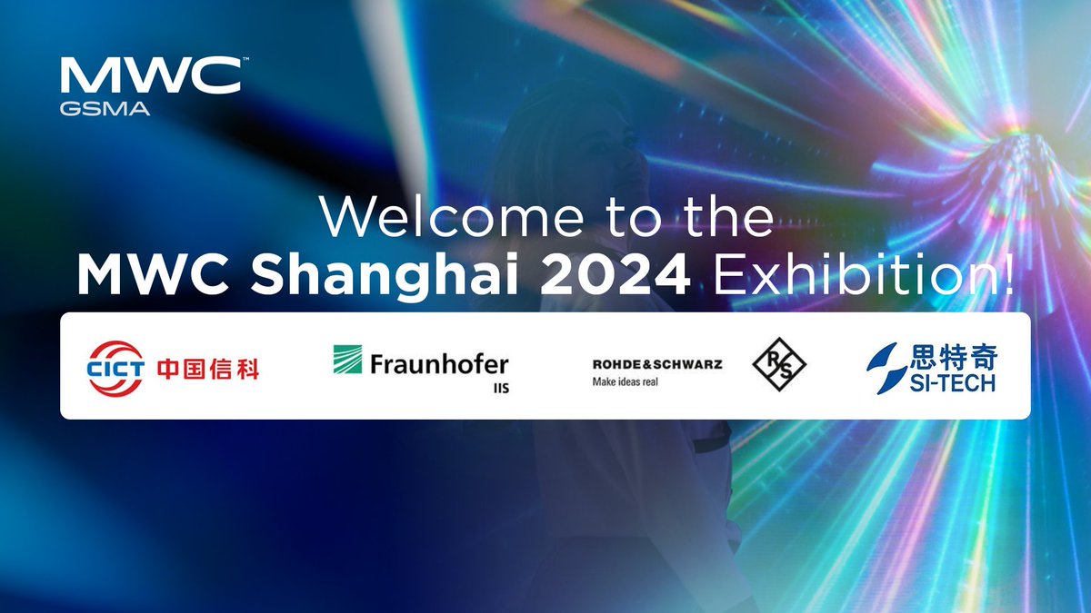 Our MWC Shanghai exhibition will showcase the most innovative products & services and the big ideas impacting the industry 🚀 We can't wait to see what CICT, @FraunhoferIIS, @RohdeSchwarz & SI-TECH bring to the show floor. Become an exhibitor 👉 gsma.at/3vucclu #MWC24