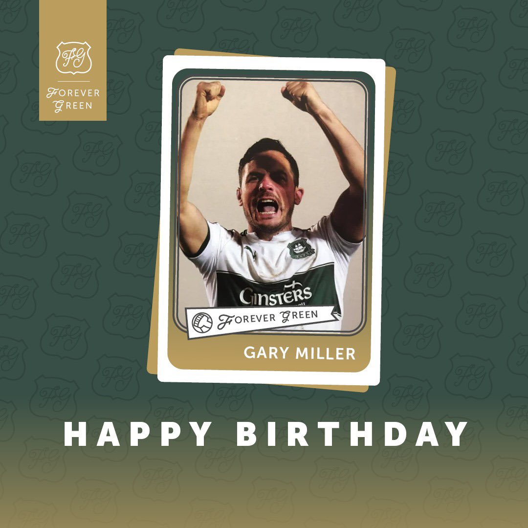 Happy Birthday to former player Gary Miller who is 37 today. Gary made 56 appearances for us between 2016 and 2018. Have a great day Gaz from all at Forever Green. @GazMilla