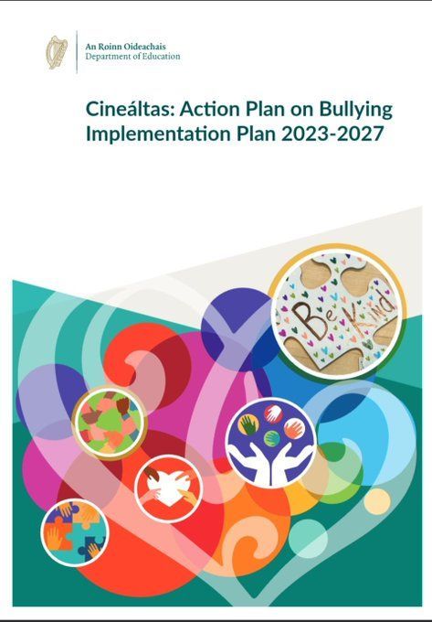 📢
Education Minister Norma Foley announces new anti-bullying initiatives in Irish schools from Sept 2024, including new anti-bullying modules and a Cineáltas showcase event. 
 🔗 
buff.ly/4cURsnO 

#StopBullying 
#CineáltasPlan
#OideIreland