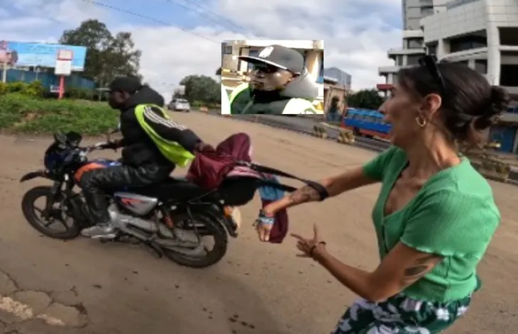 K24Tv's tweet photo. YouTuber I Am Marwa gets clear photos that captured face of boda boda rider who robbed his mzungu girlfriend. https://t.co/3To1orSv3e https://t.co/3qtAdUWLkj