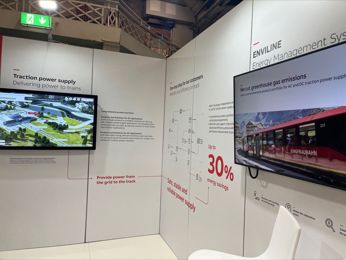 ABBIreland's tweet photo. ABB are exhibiting at TRA 2024!
📍Visit us at stand 4 and see how ABB’s innovative solutions contribute to sustainable and smart mobility
💻Read more: https://t.co/8fgnAWlw8i
#ABBIreland #ABB #Electrification #railwaysolutions
#TRA2024 #Transport #Sustainability #SmartMobility https://t.co/cDWLLqZD3s