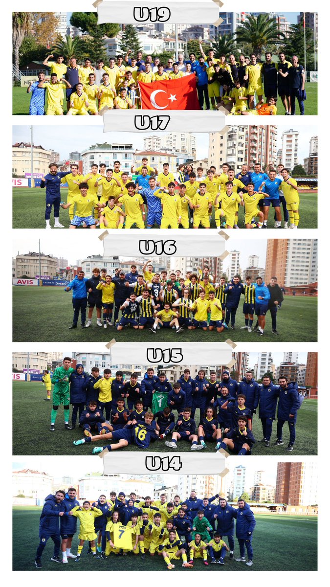 Gelişim Liglerinde mücadele eden Fenerbahçe U19 - U17 - U16 - U15 ve U14 takımlarımız Gelişim Ligi Finallerinde mücadele etme hakkı kazandı. Tebrikler 👏👏👏