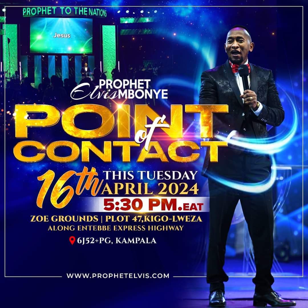 The day of instant materialization is here! The Lord has handed you a blank cheque! What do you desire? What are you looking forward to on this point of contact day?? #ProphetElvisMbonye