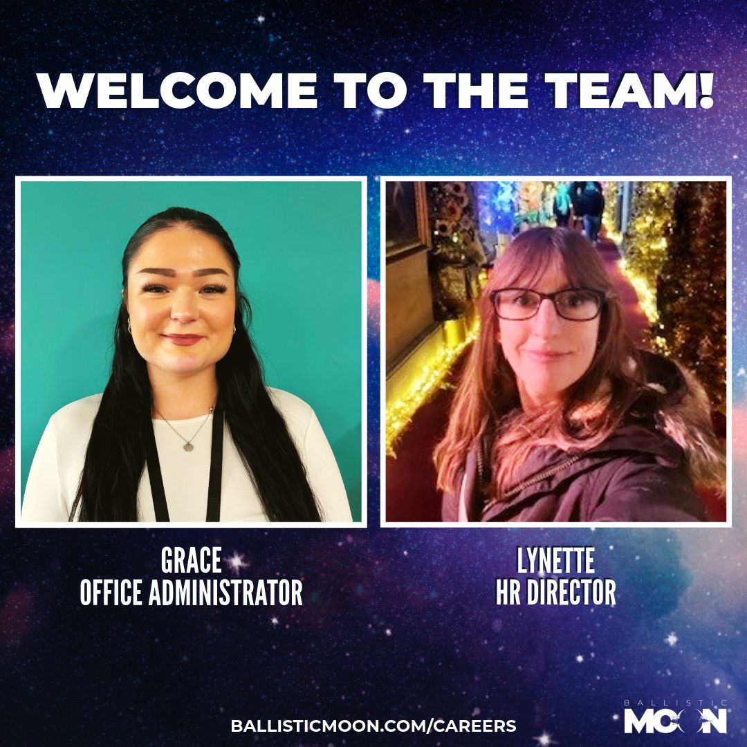Happy #Monday everyone! 
We're thrilled to introduce Grace, our new Office Administrator, and Lynette, our new HR Director, to the #BallisticMoon family! 
Welcome aboard, ladies! 🚀 🎮 💪 

#GameStudio #GamingIndustry