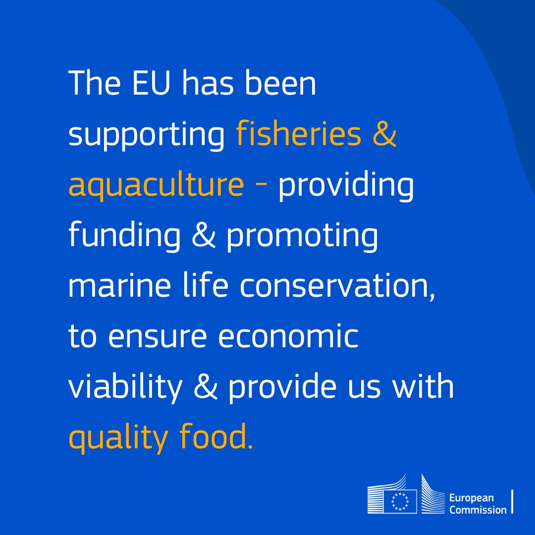 EU_MARE's tweet photo. Part of the #FarmToFork Strategy, the #fisheries & #aquaculture sectors have been key to ensuring #foodsecurity.
Indeed, fish, algae or crustaceans can be great low-carbon food sources, and the EU has worked hard to support their #sustainable production.
#KeepingOurPromises https://t.co/iHtJndgluq