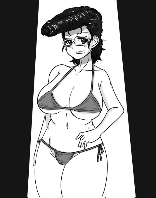 #気温が高いので気が早いが水着絵が見たいもし警告出たら一旦消します(^_^;) 