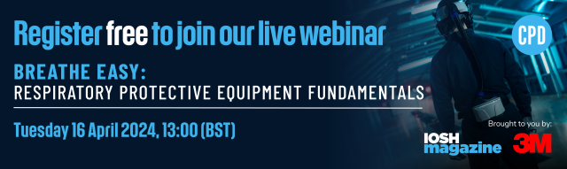 u8potski's tweet photo. The webinar hosted by IOSH on 16th of April will explore the critical aspects of establishing an effective respiratory protection (RPE) programme. Register today! https://t.co/x5v8iosLyM https://t.co/XbVzeAb1td