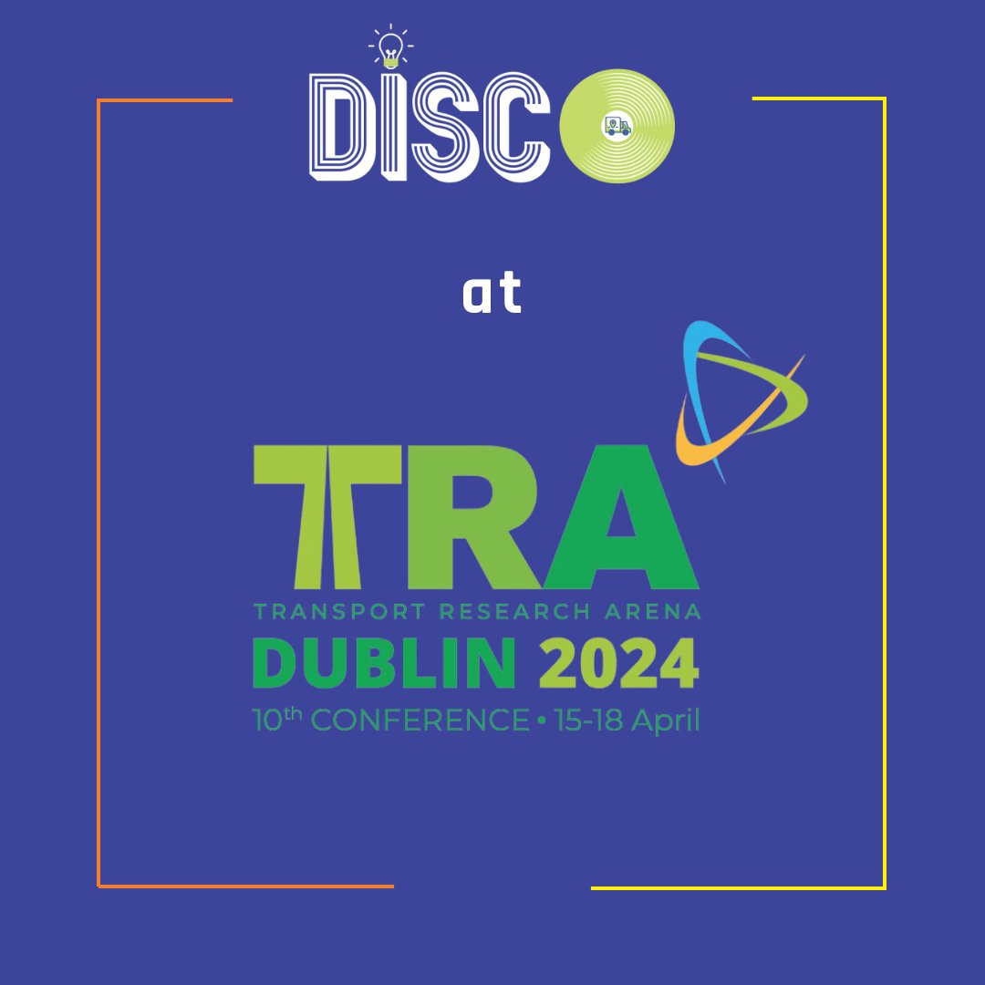 DISCO Project (@discoprojecteu) on Twitter photo #TRA2024 is 𝙛𝙞𝙣𝙖𝙡𝙡𝙮 here!🎉
From 15-18 April 2024, DISCO will be at the <a href="/TRA_Conference/">TRA Conference</a>.
Make sure to check out which sessions we will be in on our website ➡️ discoprojecteu.com/tra-2024/
Hope to see you there! 👋
#DISCOprojectEU #TRA2024 is 𝙛𝙞𝙣𝙖𝙡𝙡𝙮 here!🎉
From 15-18 April 2024, DISCO will be at the <a href="/TRA_Conference/">TRA Conference</a>.
Make sure to check out which sessions we will be in on our website ➡️ discoprojecteu.com/tra-2024/
Hope to see you there! 👋
#DISCOprojectEU