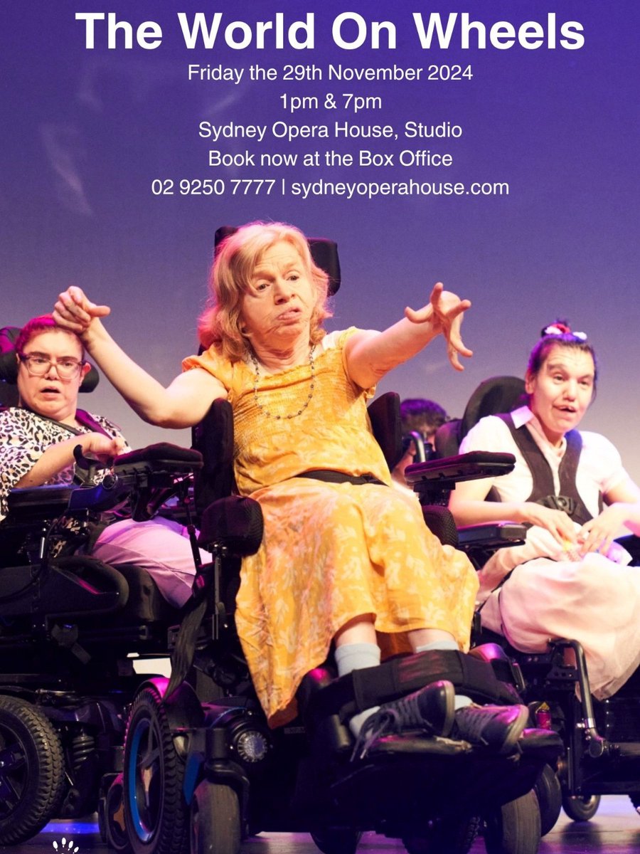 ‘The World on Wheels’ is now on sale at the Sydney Opera House! The show is written & performed by people with cerebral palsy and explores human relationships, the impact of isolation & the importance of connecting. Get you tickets at the link below. brnw.ch/21wIORj