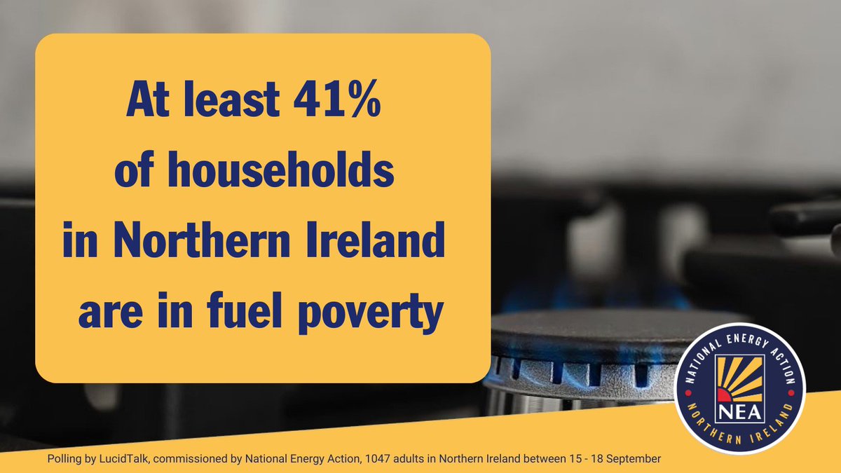 Tomorrow at second Opposition Day @niassembly there will be a motion to eradicate fuel poverty. This is much-needed as our figures show 41% of NI households are in #FuelPoverty #FightPoverty