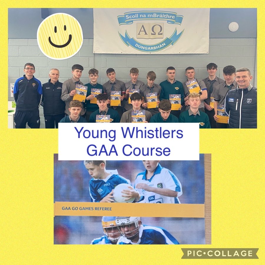 Our TY students enjoyed a fantastic Refereeing workshop with Waterford Coaching and Games on Friday last. It was great to have our young players look at Gaelic Games from the officials viewpoint. ⁦@WaterfordGAACG⁩ ⁦@WaterfordGAA⁩ ⁦@ERSTIRELAND⁩