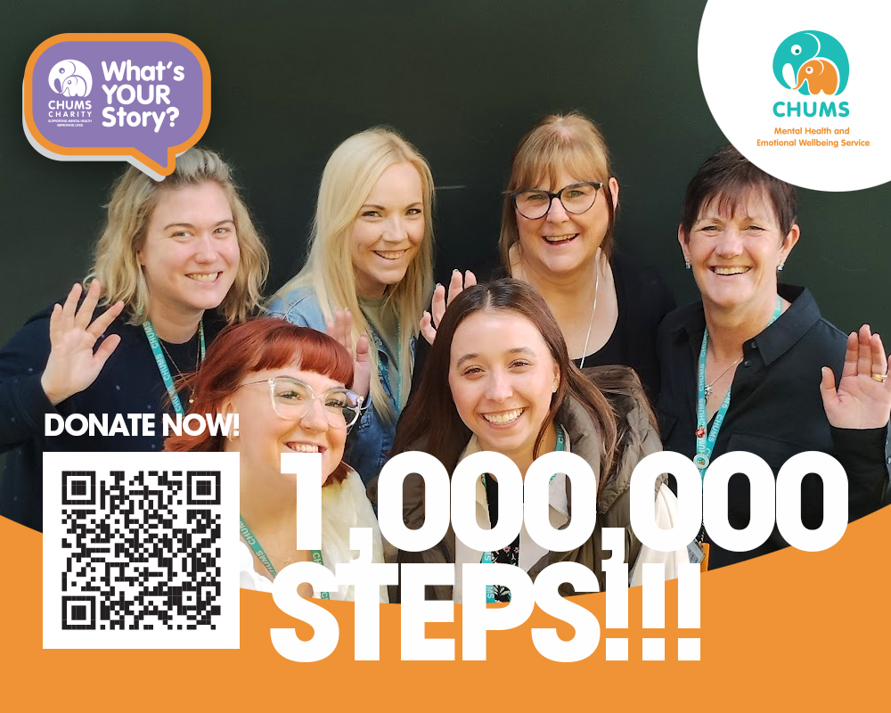 🚶‍♀️🚶‍♀️🚶‍♀️ The Clinical Hub Team have taken OVER ONE MILLION STEPS towards their target! They're walking to raise money to support CHUMS vital mental health services. You can help by donating what you can, using the link below. Thank you ❤ chums.enthuse.com/cf/clinical-hu… #whatsyourstory