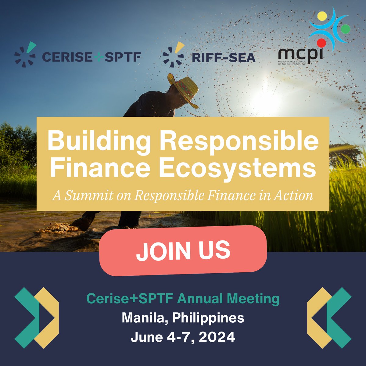 Don't miss the upcoming @CeriseSptf 2024 Annual Meeting in Manila next June! Check out the agenda and secure your spot now: cerise-sptf.org/2024-annual-me… #AnnualMeeting2024 #InclusiveFinance #ImpactInvesting