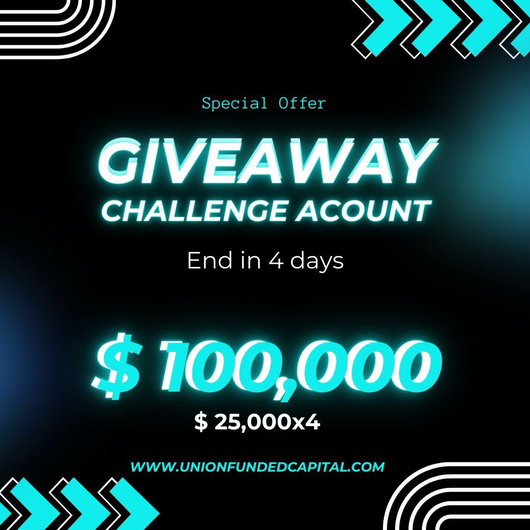khalil_yks's tweet photo. 🎁 $100k ACCOUNT GIVEAWAY 🎁 

4 x $25,000 accounts up for grabs

1- follow @khalil_yks @unionfunded @Fxlukya @kiggundurober1 @dan__faariFX01

Must engage on @unionfunded pinned post

2- like &amp; RT

3- tag your friends below

Winners in 4 days https://t.co/JYj8RmuBtm