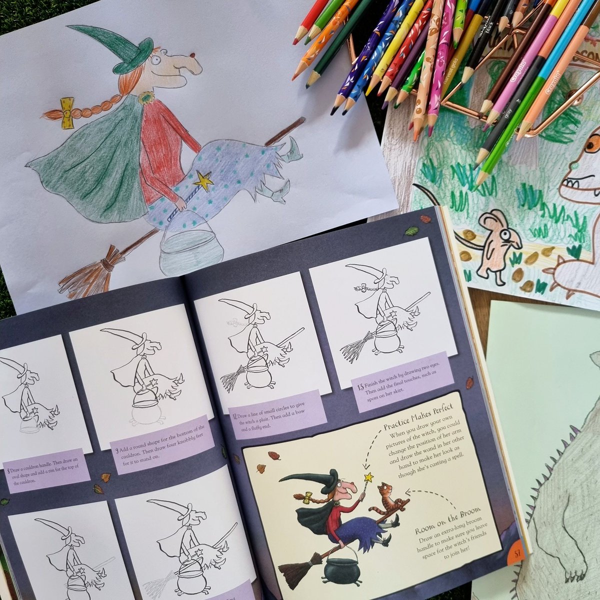 Looking to get creative this World Art Day? Julia Donaldson and Axel Scheffler fans of all ages can learn how to draw 10 favourite characters in this amazing activity book! 🎨✏️🖌️ buff.ly/49AvLGQ