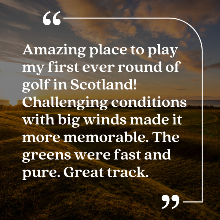 💬 Chris, what a fantastic review! We're thrilled that Brora Golf Club served as the unforgettable backdrop for your very first round of golf in Scotland! We hope the memories last a lifetime. We'd love to see you back again soon for a (hopefully) slightly less windy round. 😊