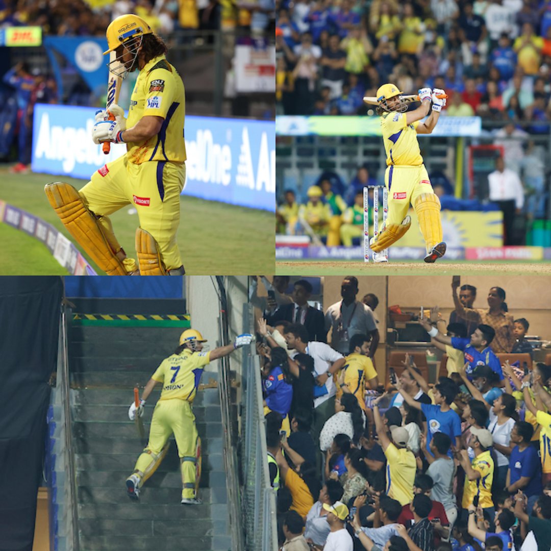 He came, he smashed, he conquered!! #Dhoni #CSK