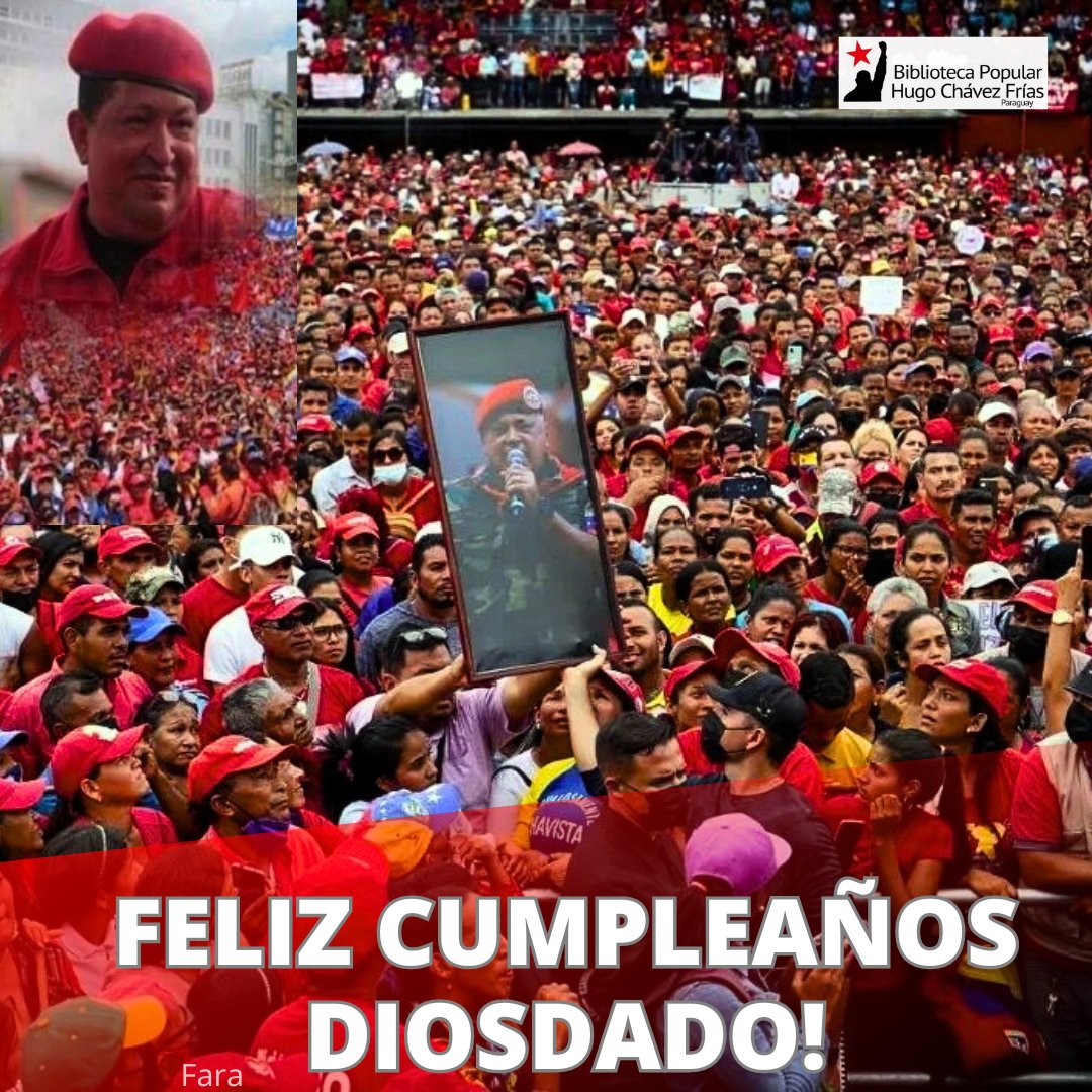 ' Diosdado es uno de los soldados del 4 de Febrero, es un hombre que ha demostrado lealtad a toda prueba a esta Revolución' Hugo Chávez. Desde nuestras bibliotecas Te deseamos FELIZ CUMPLEAÑOS!!