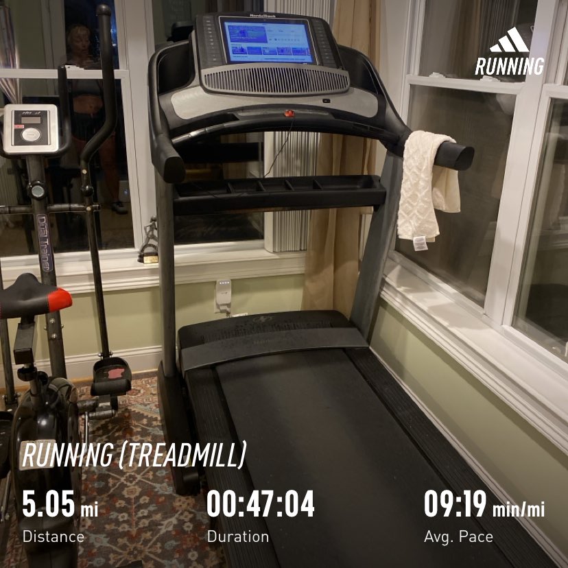 Steady state run getting in 5 miles at 4:20 am- now onto #CelebrateMonday ⁦@iFit⁩ ⁦@fit_leaders⁩