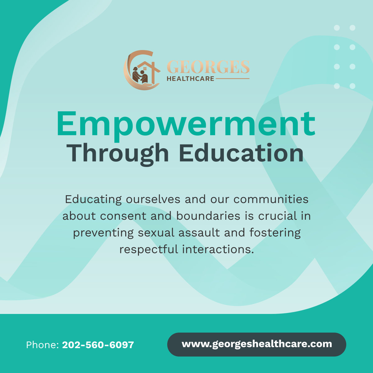 Empowerment begins with education. This Sexual Assault Awareness and Prevention Month, let's all commit to learning and teaching about consent and respect. Together, we can make a difference.

#ConsentMatters #EducateToEmpower #SexualAssaultAwarenessAndPrevention