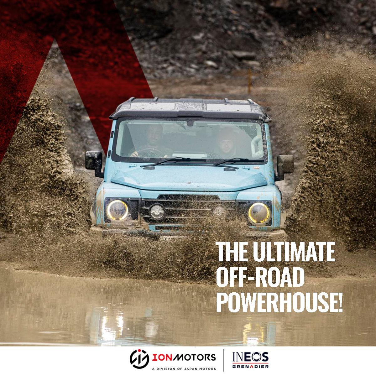 The Ineos Grenadier is ready to take you on a journey beyond imagination – book your test drive at ION Motors today or call +233243700735.

Ion Motors, a division of Japan Motors
#IonMotors #Grenadier #INEOSGrenadier #BuiltOnPurpose #4x4 #offroading #Grenadier4X4 #adventure
